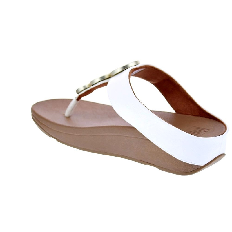 Sandalias FitFlop zapatos Mujer modelo Halo Metallic Beige 