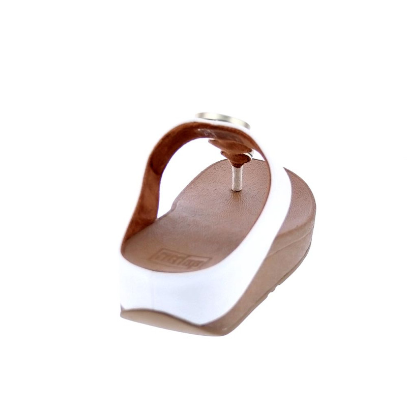 Sandalias FitFlop zapatos Mujer modelo Halo Metallic Beige 