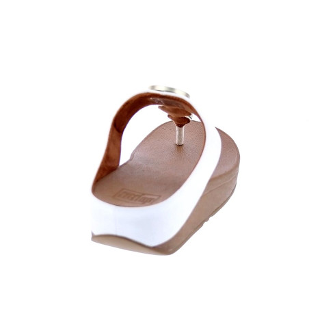 Sandalias FitFlop zapatos Mujer modelo Halo Metallic Beige 