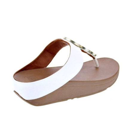 Sandalias FitFlop zapatos Mujer modelo Halo Metallic Beige 