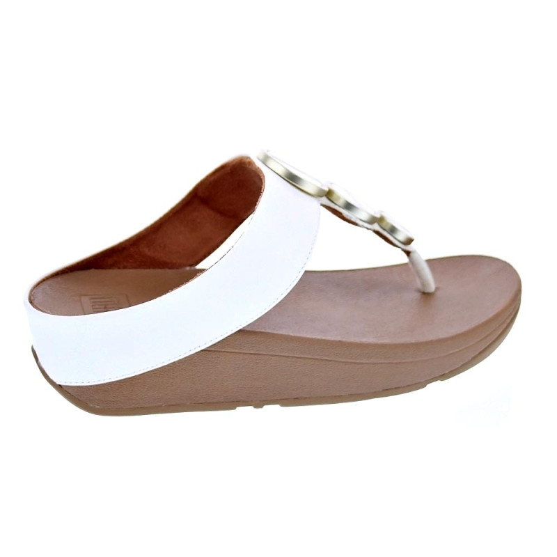 Sandalias FitFlop zapatos Mujer modelo Halo Metallic Beige 