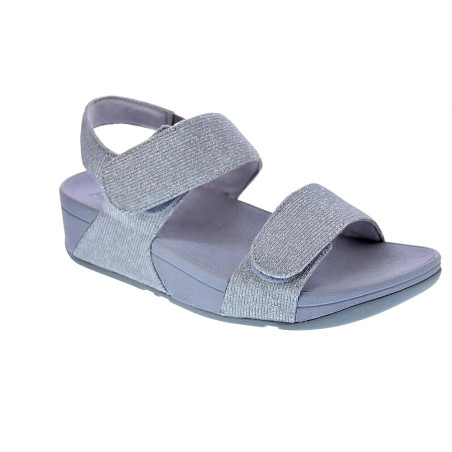 Sandalias FitFlop zapatos Mujer modelo Lulu Adj Shimmer Plata 