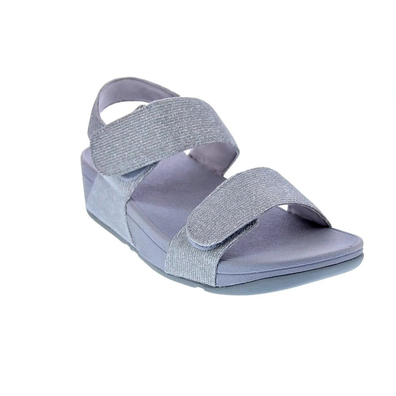 Sandalias FitFlop zapatos Mujer modelo Lulu Adj Shimmer Plata 