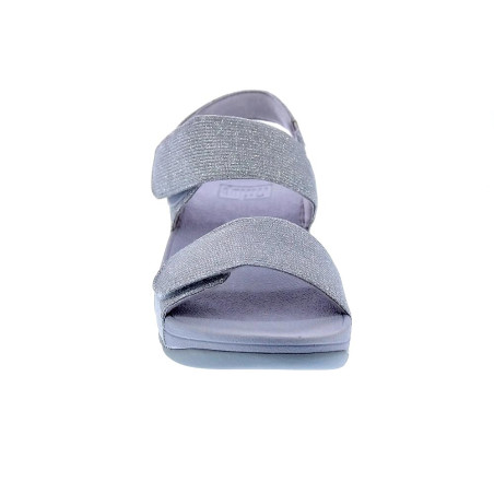 Sandalias FitFlop zapatos Mujer modelo Lulu Adj Shimmer Plata 
