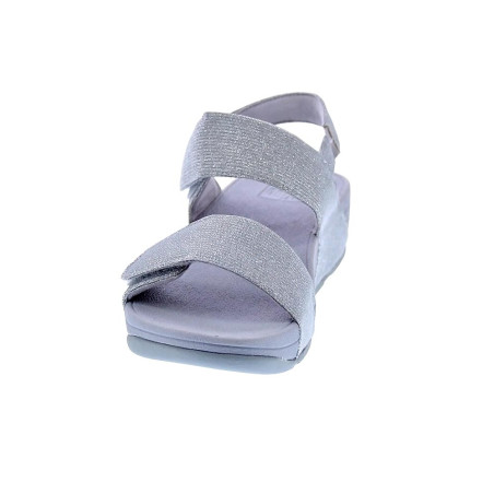 Sandalias FitFlop zapatos Mujer modelo Lulu Adj Shimmer Plata 