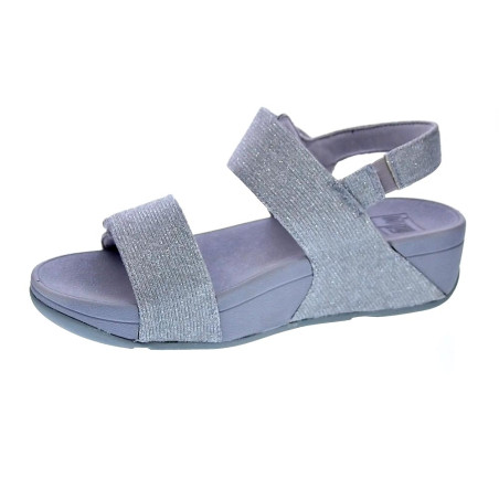 Sandalias FitFlop zapatos Mujer modelo Lulu Adj Shimmer Plata 