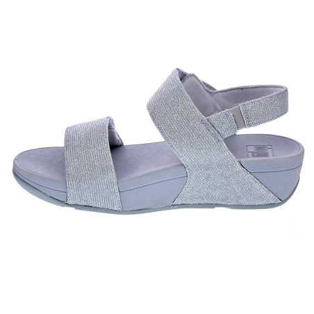 Sandalias FitFlop zapatos Mujer modelo Lulu Adj Shimmer Plata 