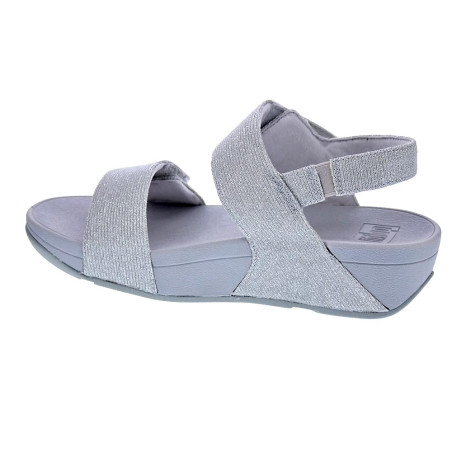 Sandalias FitFlop zapatos Mujer modelo Lulu Adj Shimmer Plata 