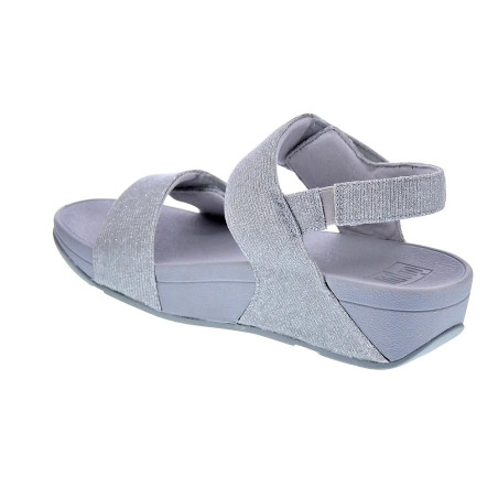 Sandalias FitFlop zapatos Mujer modelo Lulu Adj Shimmer Plata 