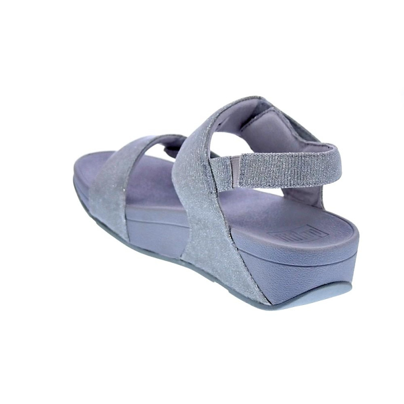 Sandalias FitFlop zapatos Mujer modelo Lulu Adj Shimmer Plata 
