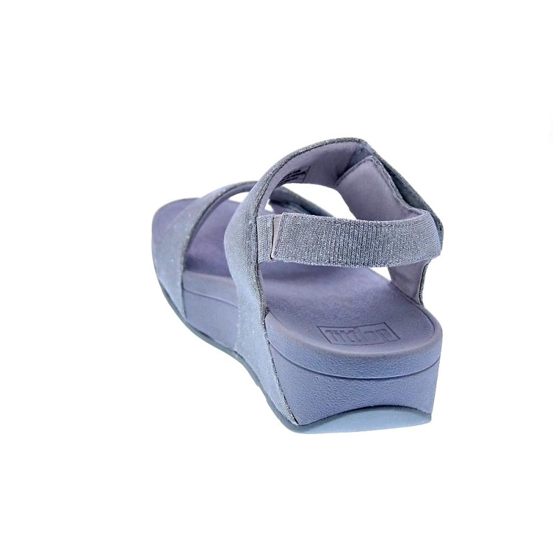 Sandalias FitFlop zapatos Mujer modelo Lulu Adj Shimmer Plata 