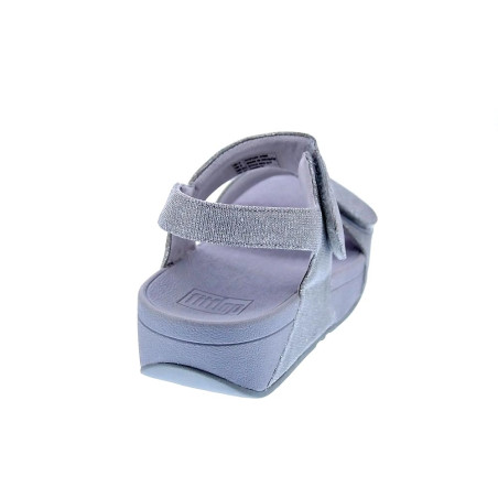 Sandalias FitFlop zapatos Mujer modelo Lulu Adj Shimmer Plata 