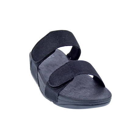 Sandalias FitFlop zapatos Mujer modelo Lulu Adjustable Shimmerlux Negro 