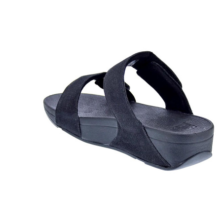 Sandalias FitFlop zapatos Mujer modelo Lulu Adjustable Shimmerlux Negro 