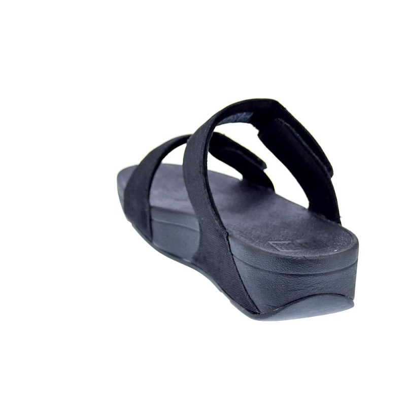 Sandalias FitFlop zapatos Mujer modelo Lulu Adjustable Shimmerlux Negro 