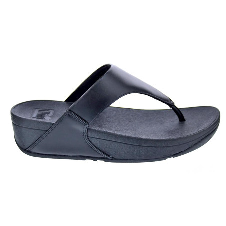Sandalias FitFlop zapatos Mujer modelo Lulu Leather Toepost Negro 