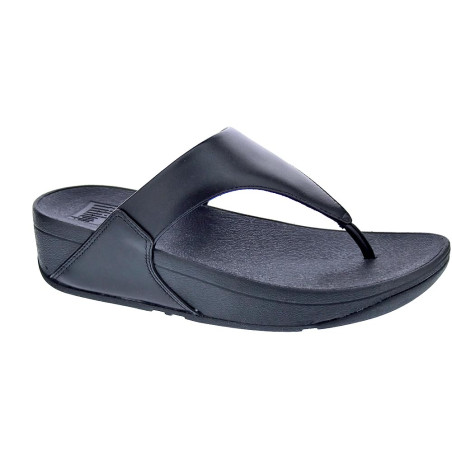 Sandalias FitFlop zapatos Mujer modelo Lulu Leather Toepost Negro 