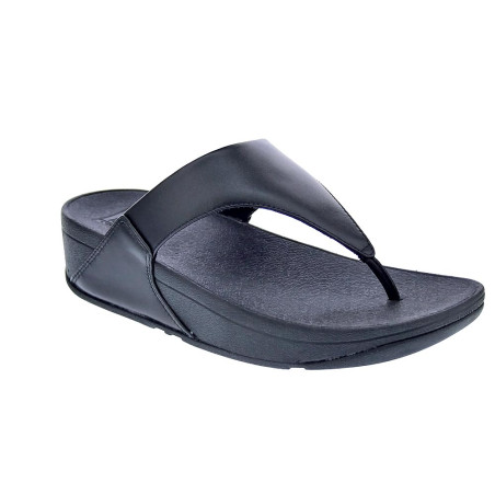 Sandalias FitFlop zapatos Mujer modelo Lulu Leather Toepost Negro 
