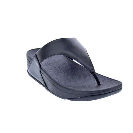 Sandalias FitFlop zapatos Mujer modelo Lulu Leather Toepost Negro 