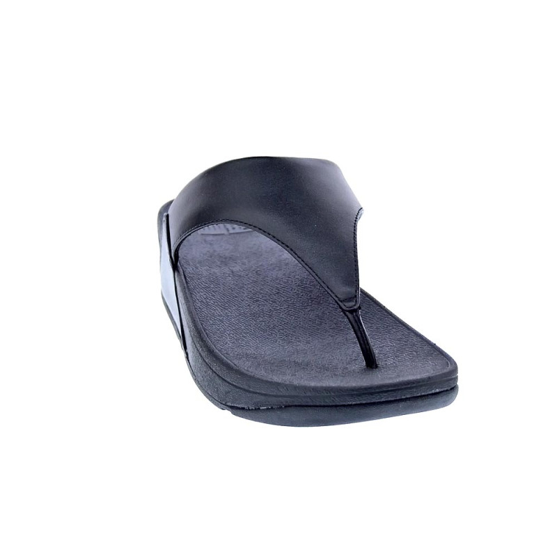 Sandalias FitFlop zapatos Mujer modelo Lulu Leather Toepost Negro 