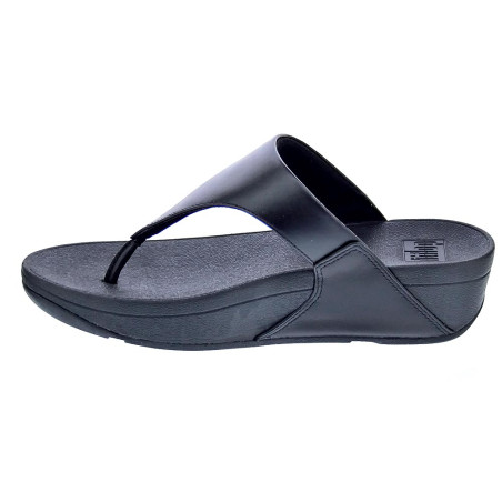 Sandalias FitFlop zapatos Mujer modelo Lulu Leather Toepost Negro 