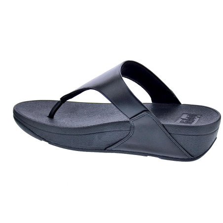 Sandalias FitFlop zapatos Mujer modelo Lulu Leather Toepost Negro 