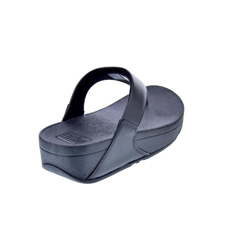 Sandalias FitFlop zapatos Mujer modelo Lulu Leather Toepost Negro 
