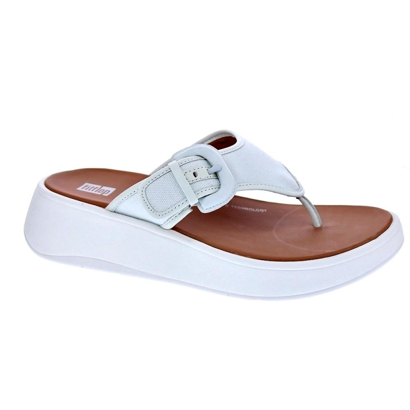 Sandalias FitFlop zapatos Mujer modelo Mode Buck Canvas Azul 