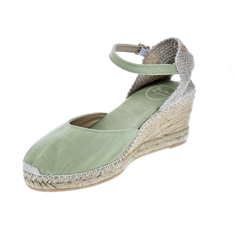 Alpargatas Toni Pons zapatos Mujer modelo Caldes Verde 