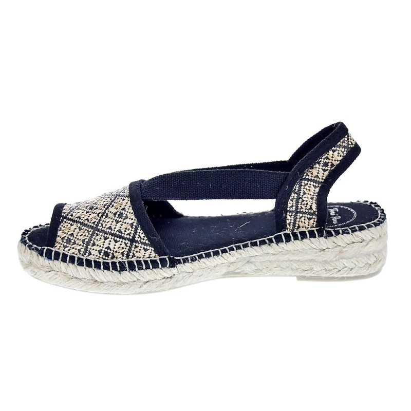 Alpargatas Toni Pons zapatos Mujer modelo Estel Negro 