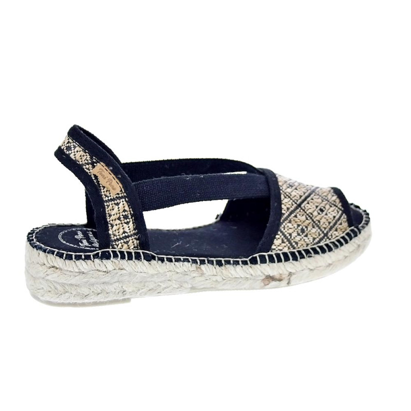Alpargatas Toni Pons zapatos Mujer modelo Estel Negro 