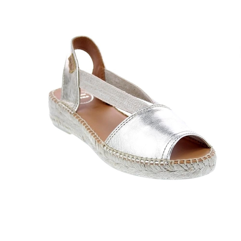 Alpargatas Toni Pons zapatos Mujer modelo Etna Plata 