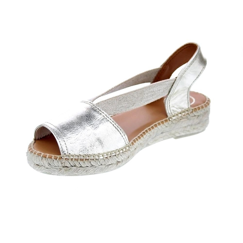 Alpargatas Toni Pons zapatos Mujer modelo Etna Plata 