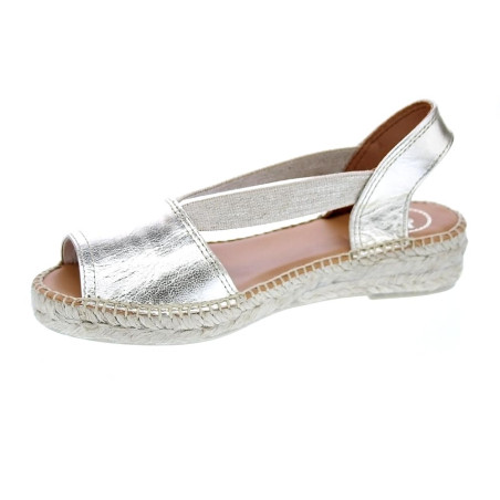 Alpargatas Toni Pons zapatos Mujer modelo Etna Plata 