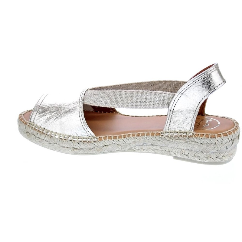 Alpargatas Toni Pons zapatos Mujer modelo Etna Plata 