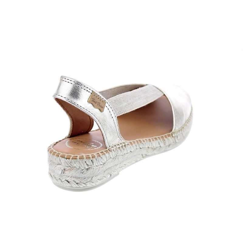 Alpargatas Toni Pons zapatos Mujer modelo Etna Plata 