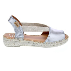 Alpargatas Toni Pons zapatos Mujer modelo Etna Gris Elástico