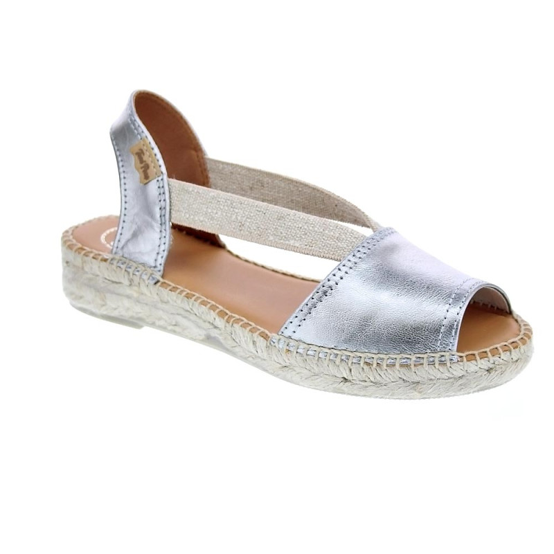 Alpargatas Toni Pons zapatos Mujer modelo Etna Gris Elástico