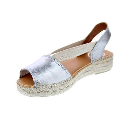 Alpargatas Toni Pons zapatos Mujer modelo Etna Gris Elástico