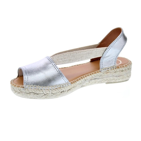 Alpargatas Toni Pons zapatos Mujer modelo Etna Gris Elástico