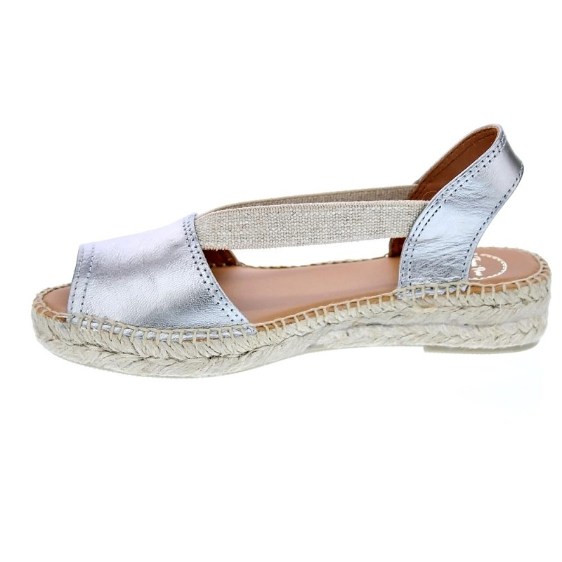 Alpargatas Toni Pons zapatos Mujer modelo Etna Gris Elástico