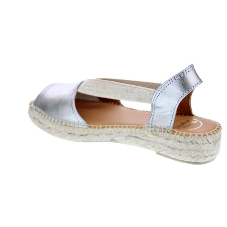 Alpargatas Toni Pons zapatos Mujer modelo Etna Gris Elástico