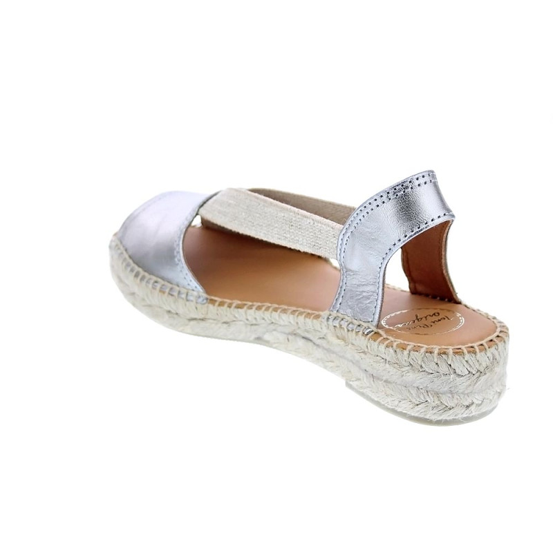 Alpargatas Toni Pons zapatos Mujer modelo Etna Gris Elástico