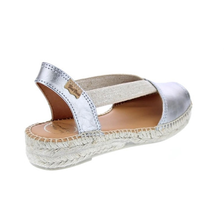 Alpargatas Toni Pons zapatos Mujer modelo Etna Gris Elástico