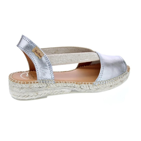 Alpargatas Toni Pons zapatos Mujer modelo Etna Gris Elástico