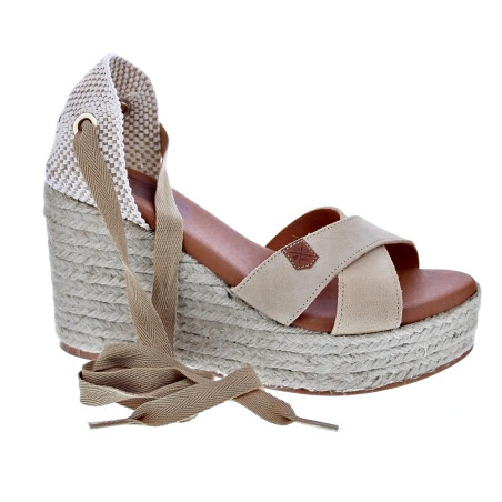 Sandalias Popa zapatos Mujer modelo Mikeno Beige 