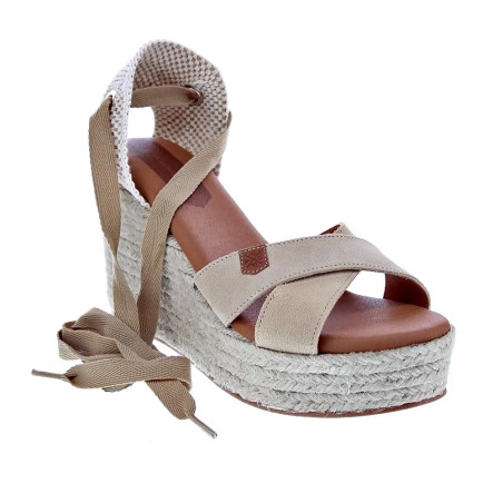 Sandalias Popa zapatos Mujer modelo Mikeno Beige 