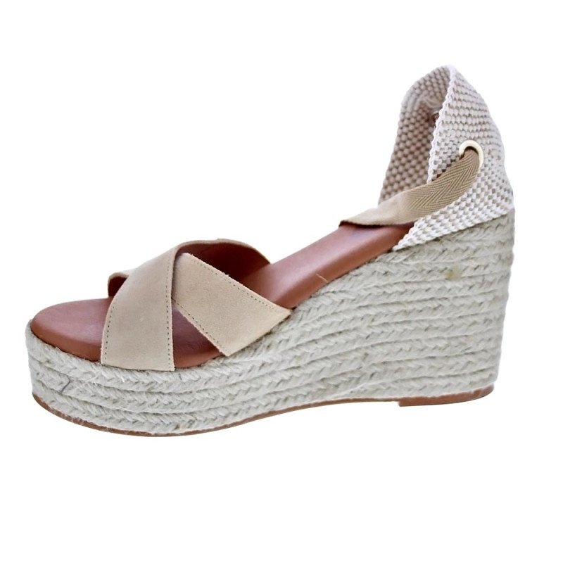 Sandalias Popa zapatos Mujer modelo Mikeno Beige 