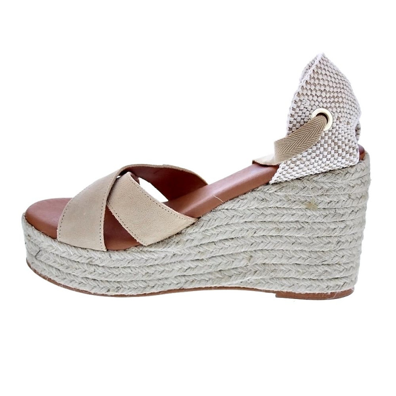 Sandalias Popa zapatos Mujer modelo Mikeno Beige 