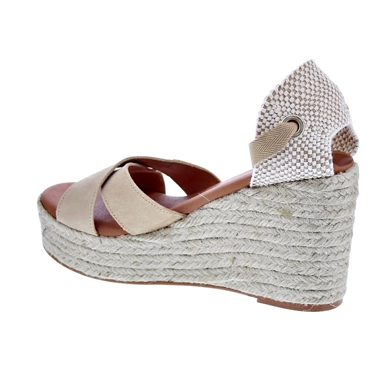 Sandalias Popa zapatos Mujer modelo Mikeno Beige 